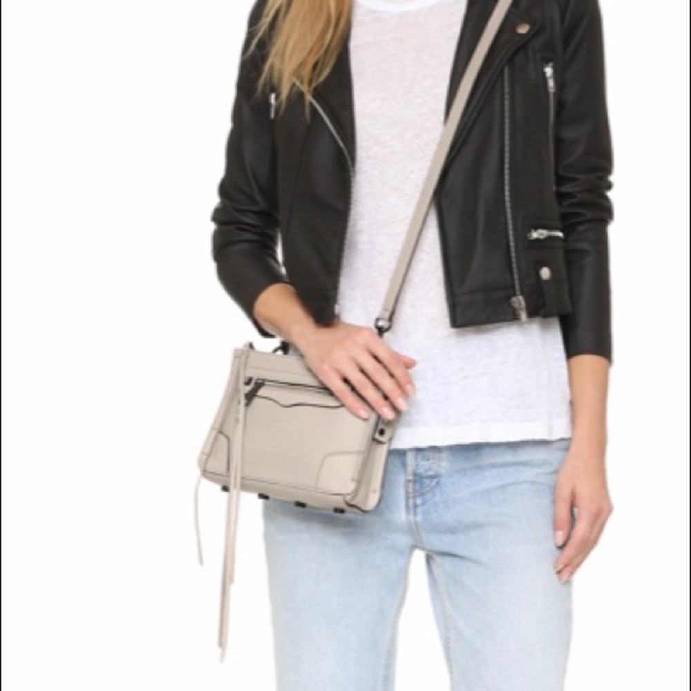 Rebecca Minkoff Cream Crossbody Bag with Structured Design